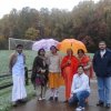 CIRDNA volunteers showing ma the colours of the Fall